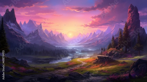 Fantasy Landscape Game Art