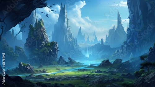 Fantasy Landscape Game Art © Damian Sobczyk