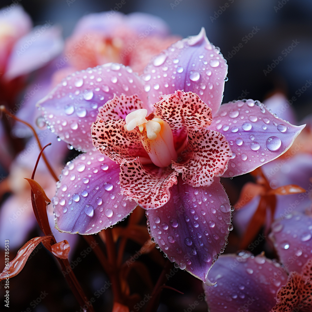 Fototapeta premium Purple orchid flower