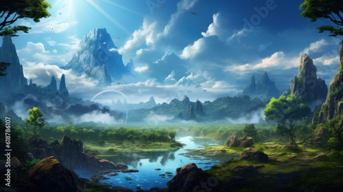 Fantasy Landscape Game Art © Damian Sobczyk