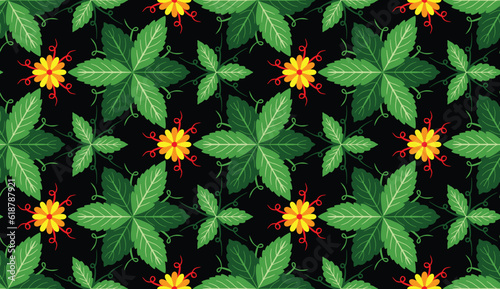 Geometric ethnic pattern seamless flower color. seamless pattern. Design for fabric,curtain,background,carpet,wallpaper,clothing,wrapping,Batik,mandalas,fabric,Vector illustration. pattern style.