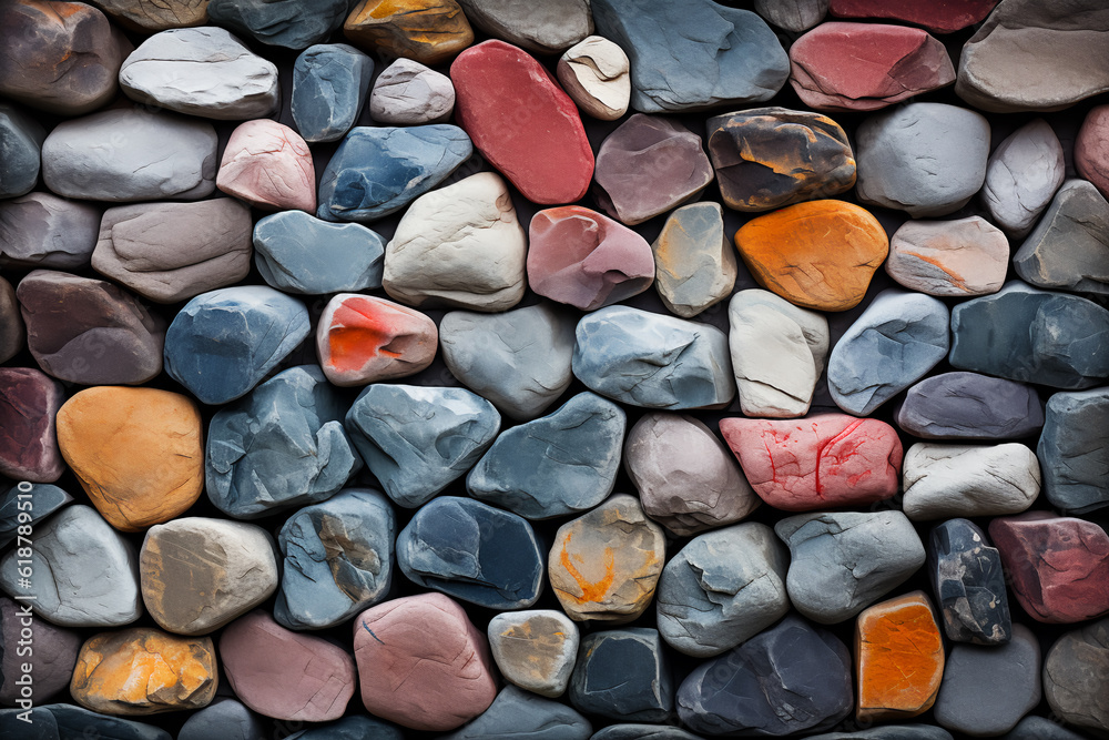 Rock wall, Colorful stone background Rock wall, Colorful stone background