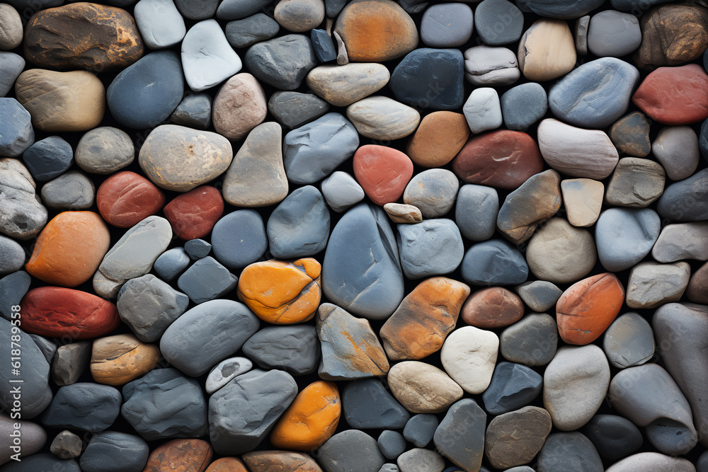 Rock wall, Colorful stone background