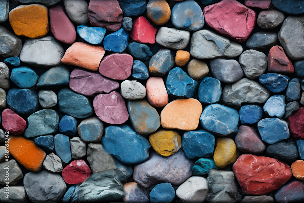 Rock wall, Colorful stone background Rock wall, Colorful stone background