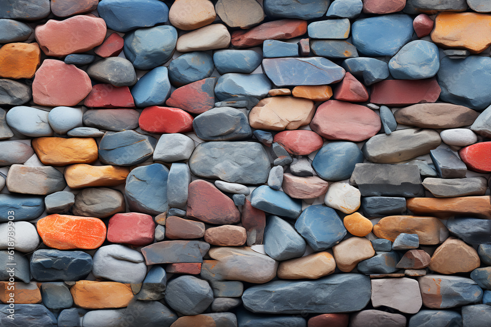Rock wall, Colorful stone background Rock wall, Colorful stone background