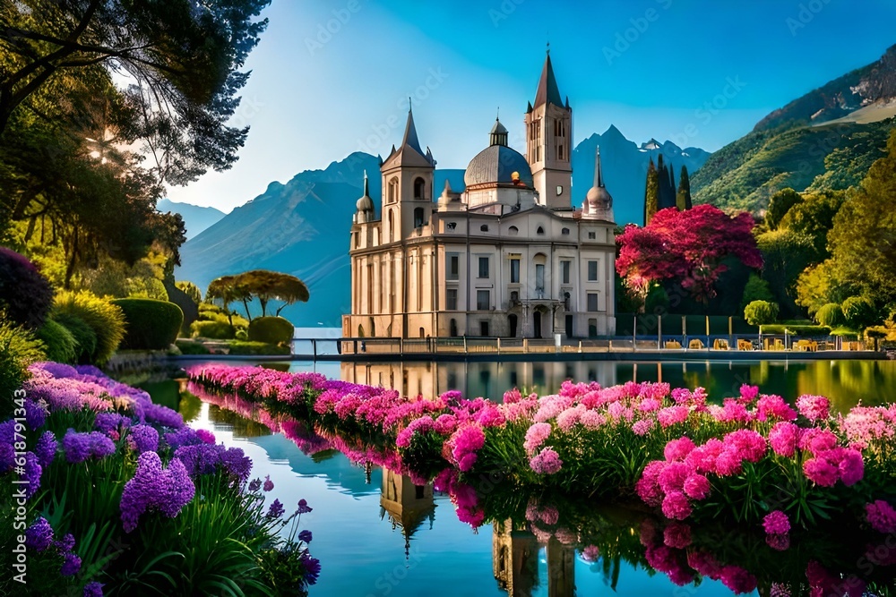 Obraz premium dame de city Generated Ai