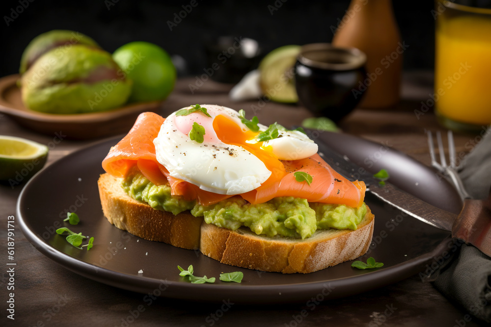 avocado toast with salmon avocado toast with salmon