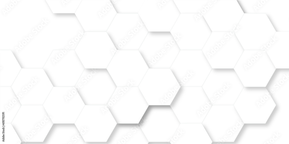 Abstract white and gray hexagon technology lines background. Abstract white and grey color hexagonal geometric background with copy space. Abstract white lines background. Abstract white and gray hexagon technology lines background. Abstract white and grey color hexagonal geometric background with copy space. Abstract white lines background.