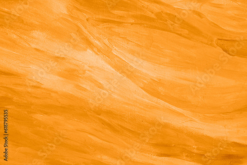 Orange background oil paint texture.