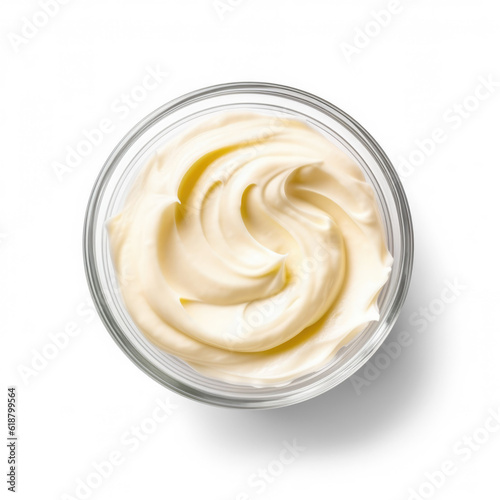 Mayonnaise top view isolated Transparent