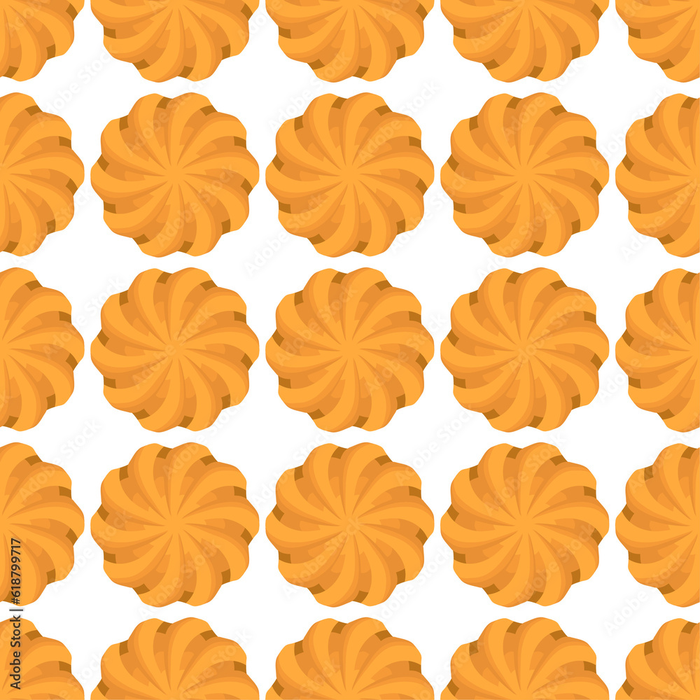 Pattern homemade cookie different taste in pastry biscuit