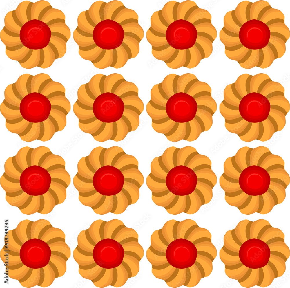 Pattern homemade cookie different taste in pastry biscuit Pattern homemade cookie different taste in pastry biscuit