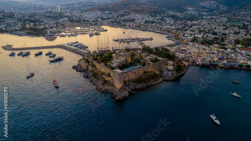 Mugla Bodrum Castle Drone Photography