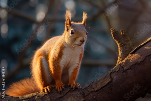 cute and adorable squirrel animal © Salawati