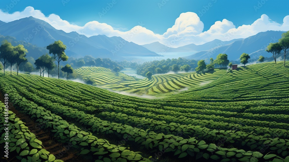 coffee plantation, coffee production - Generative AI technology, Generative, AI, technology, coffee plantation, coffee production - Generative AI technology, Generative, AI, technology,