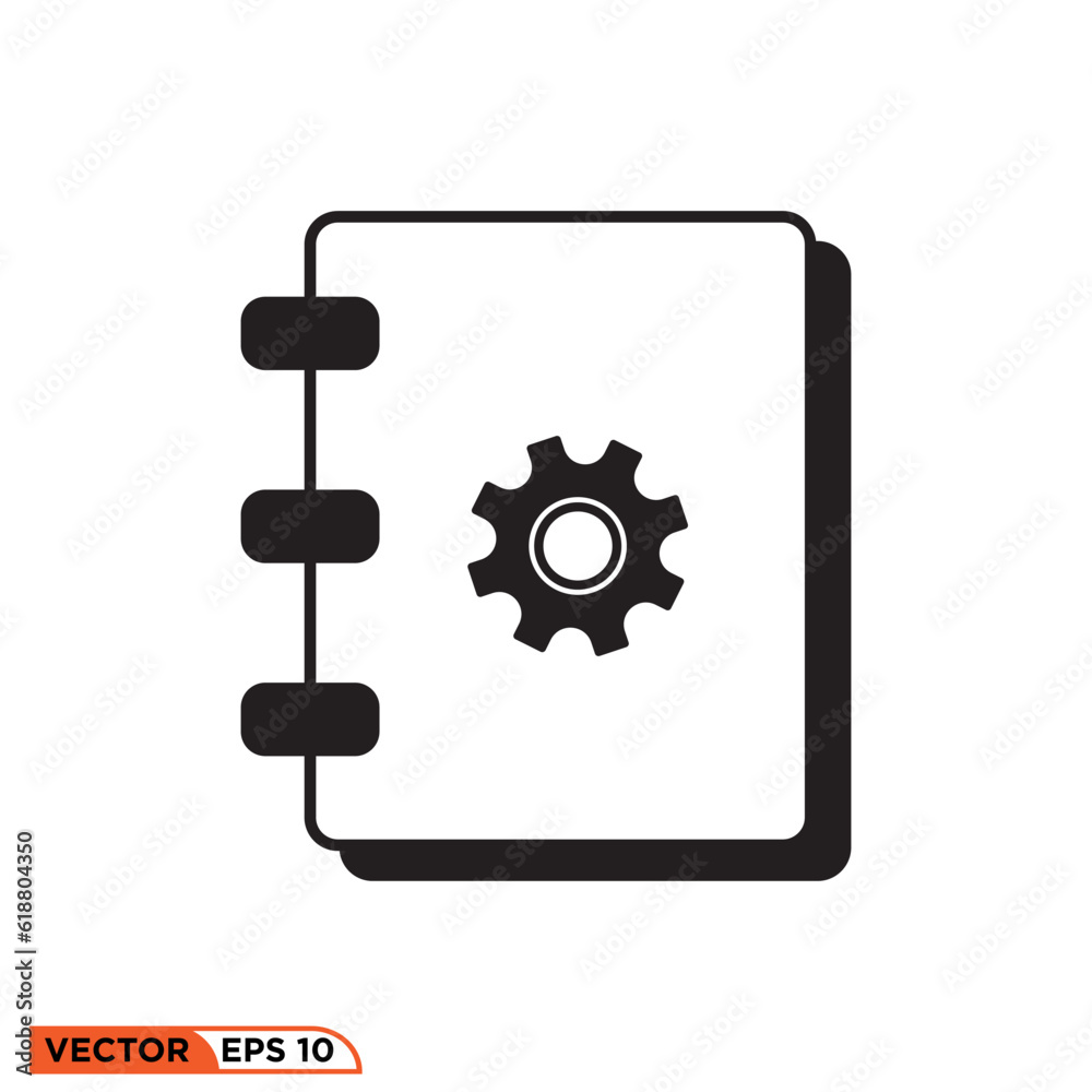 Icon vector graphic of Manual book Icon vector graphic of Manual book