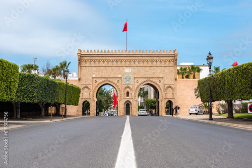 Gate Bab Soufara, main entrance to the royal palace in Rabat