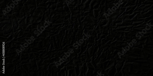 Black Texture Background. Crumpled paper. Trendy design. Vector art © Creative