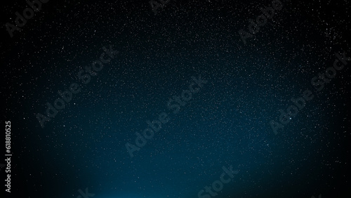 Blue Scenery Background Night Starry Sky Glowing Stars. Scenic Bright Glow Of Sky Stars Galaxy. 4K. Natural Background Backdrop.