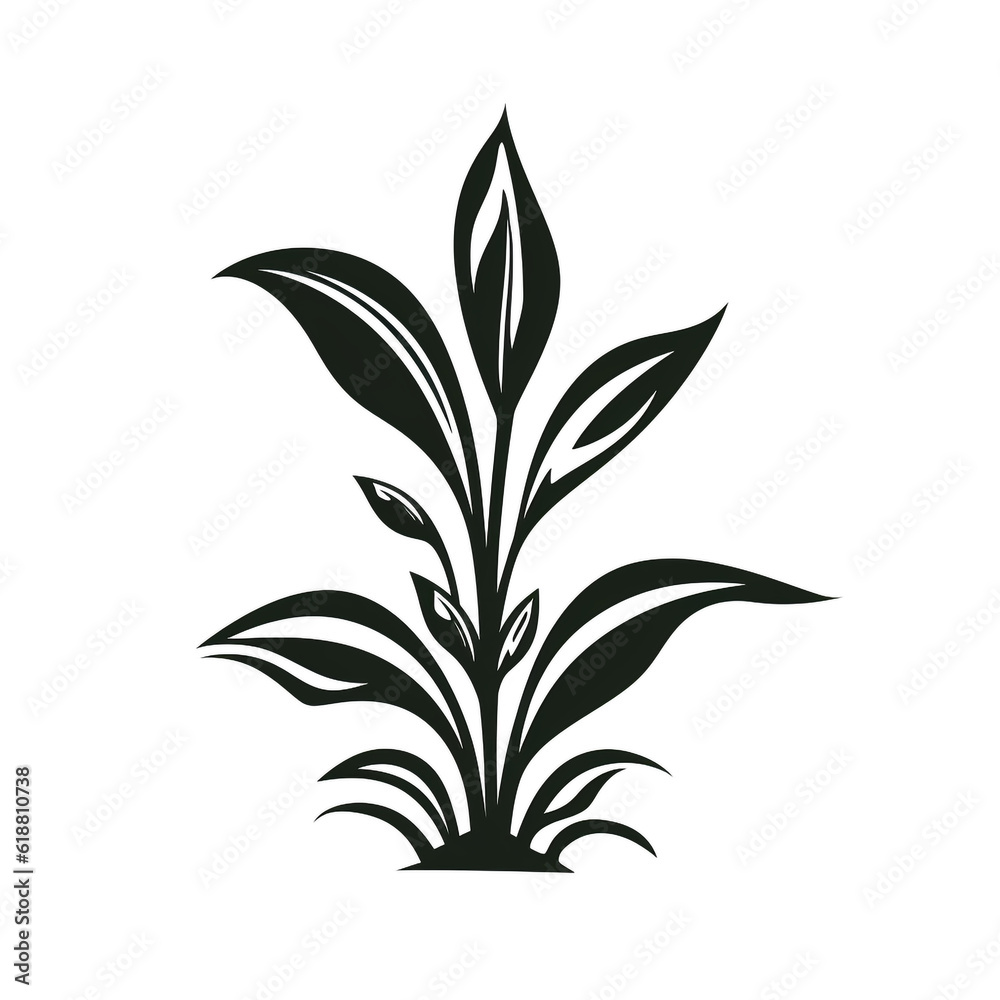 silhouette of plant silhouette of plant