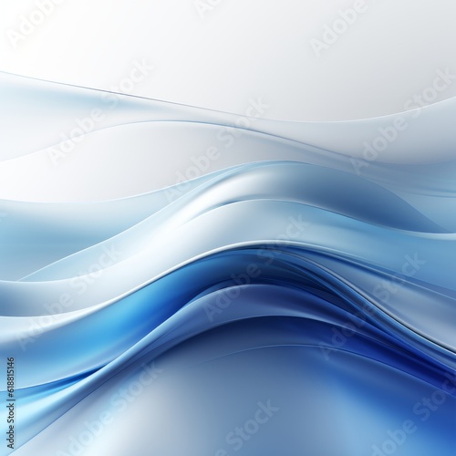 abstract waves in blue color. Concept of modernity