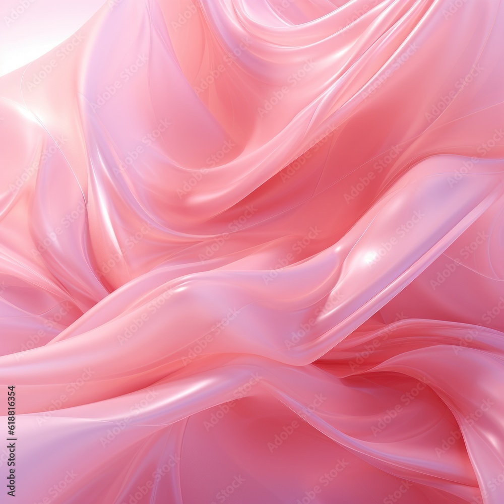 Obraz premium pastel pink wavy texture