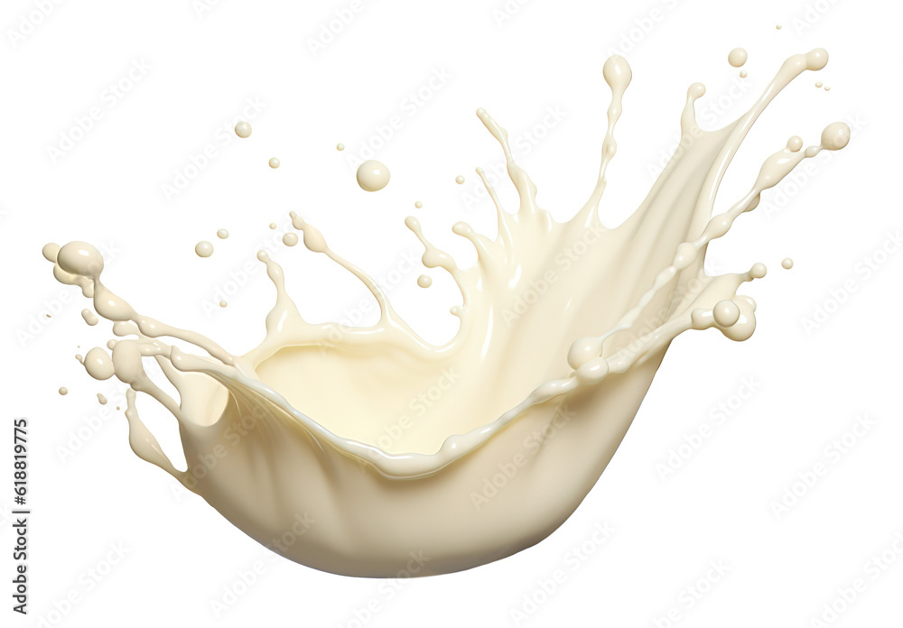 Isolated white chocolate milk splash, isolated on transparent background cutout, png Isolated white chocolate milk splash, isolated on transparent background cutout, png