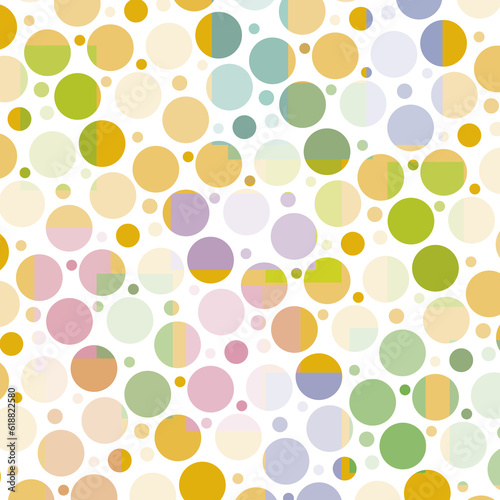 Colorful Geometric Confetti Polka Dot Design