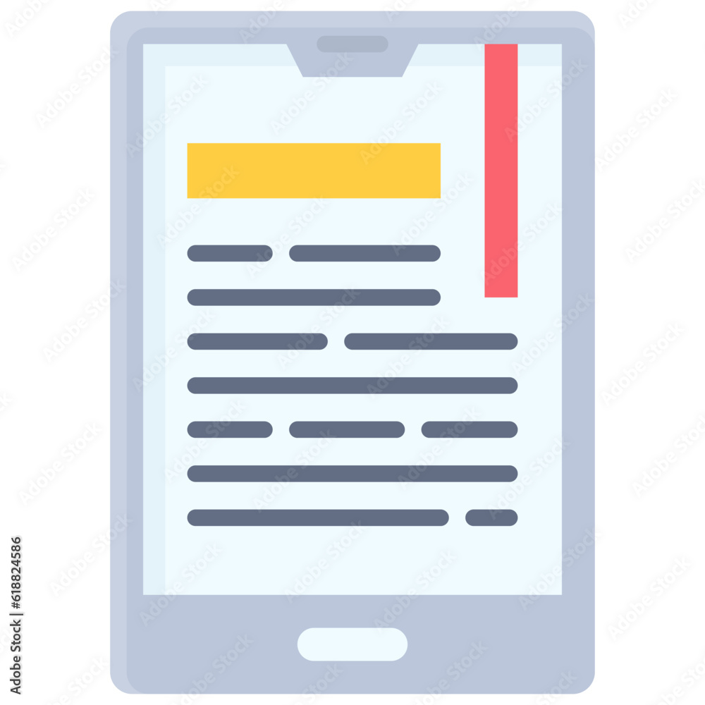 Electronic book icon, High school related vector illustration Electronic book icon, High school related vector illustration
