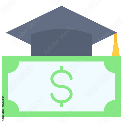 Tuition icon, High school related vector illustration