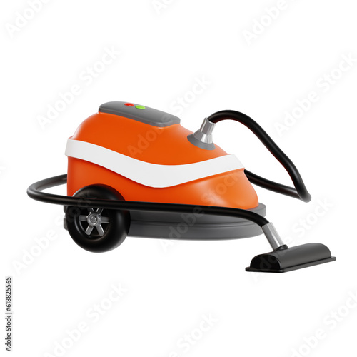 3D Vacuum Cleaner. icon isolated on white background. 3d rendering illustration