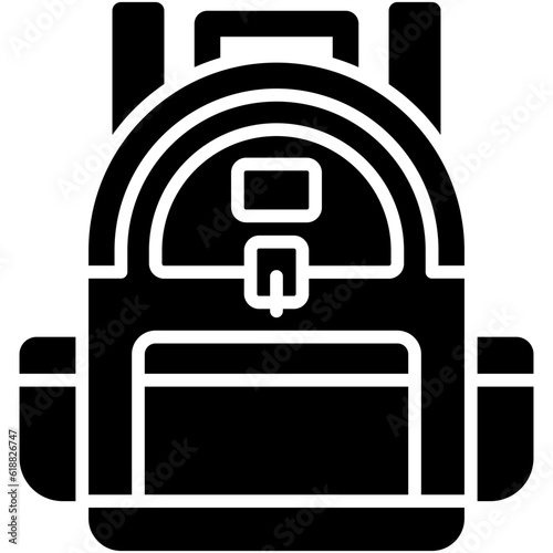 Backpack icon, High school related vector illustration