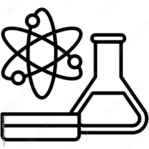 Science icon, High school related vector illustration