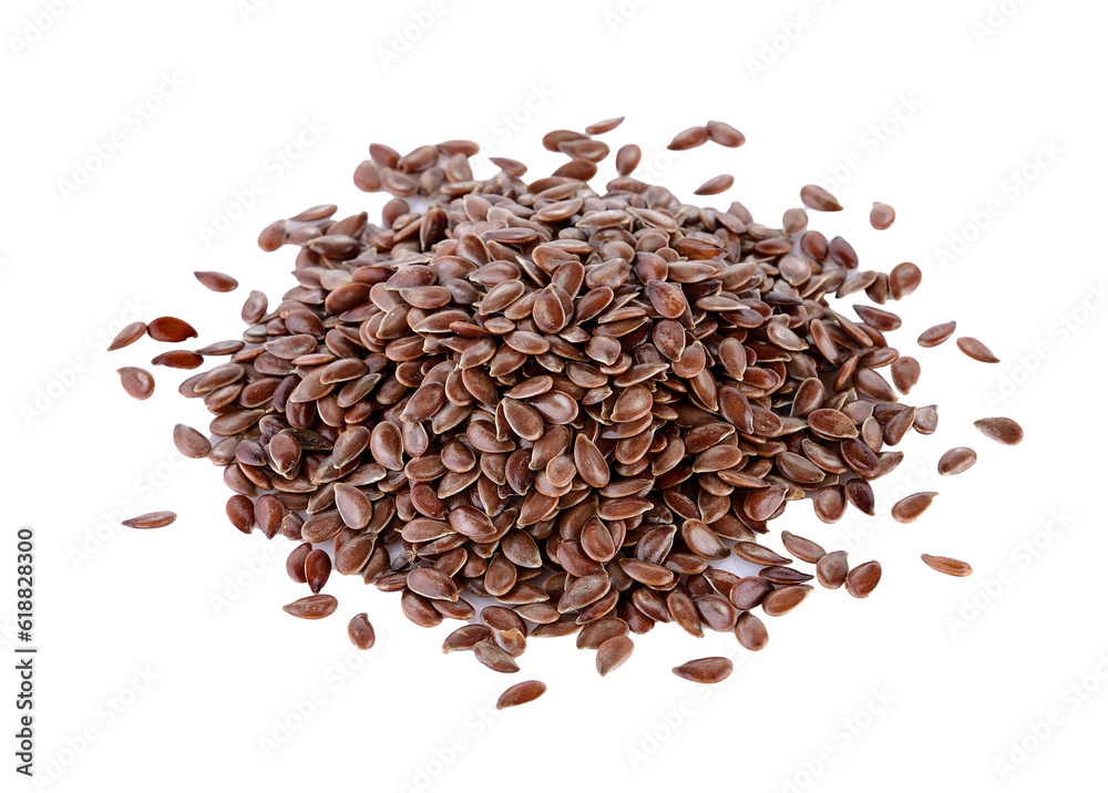 Flax seeds heap isolated on transparent png Flax seeds heap isolated on transparent png