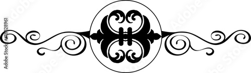 decorative element for design, divider and text break 