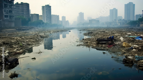 Cleanup Drives Targeting Polluted Urban Rivers. Environmental Pollution. Generative AI
