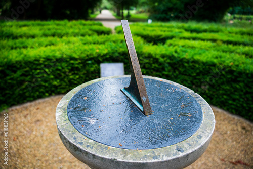 Large sundial in a park