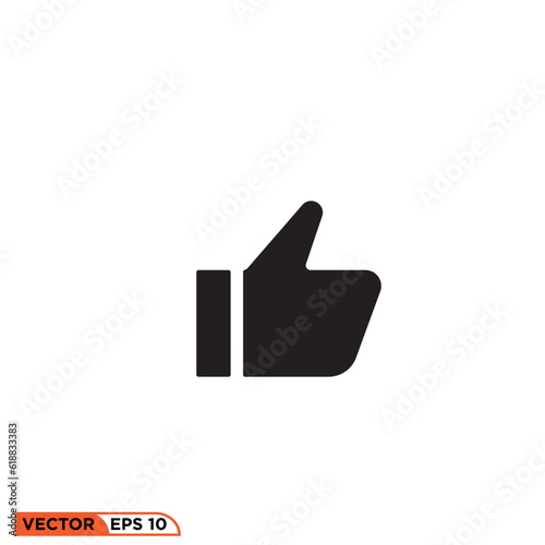 Thumb icon vector graphic of template 