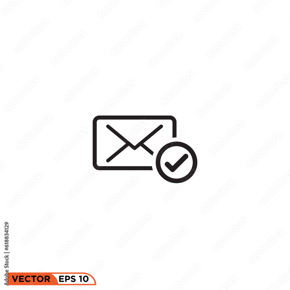 Mail icon vector graphic of template Mail icon vector graphic of template