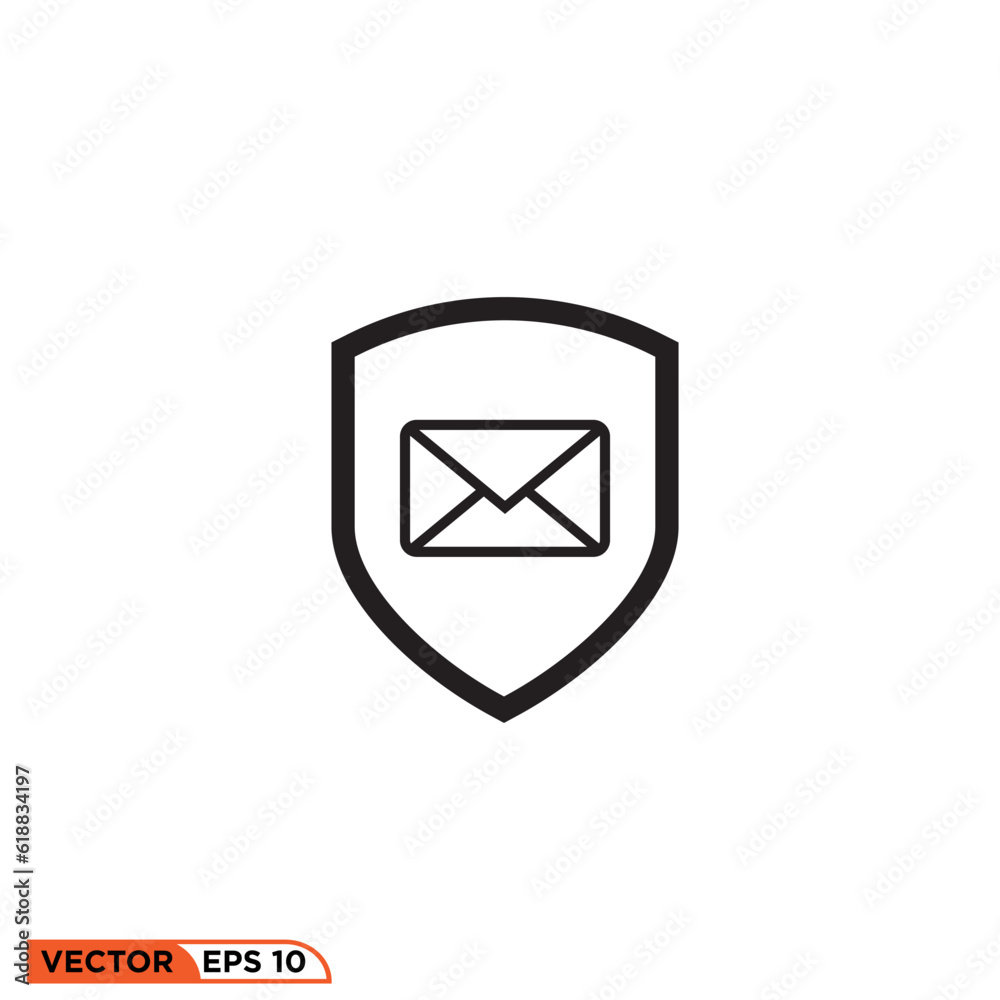 Mail icon vector graphic of template Mail icon vector graphic of template