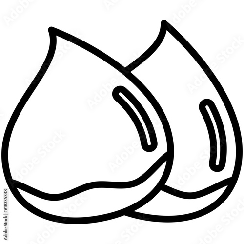 chestnut icon, are often used in design, websites, or applications, banner, flyer to convey specific concepts related to autumn seasons.