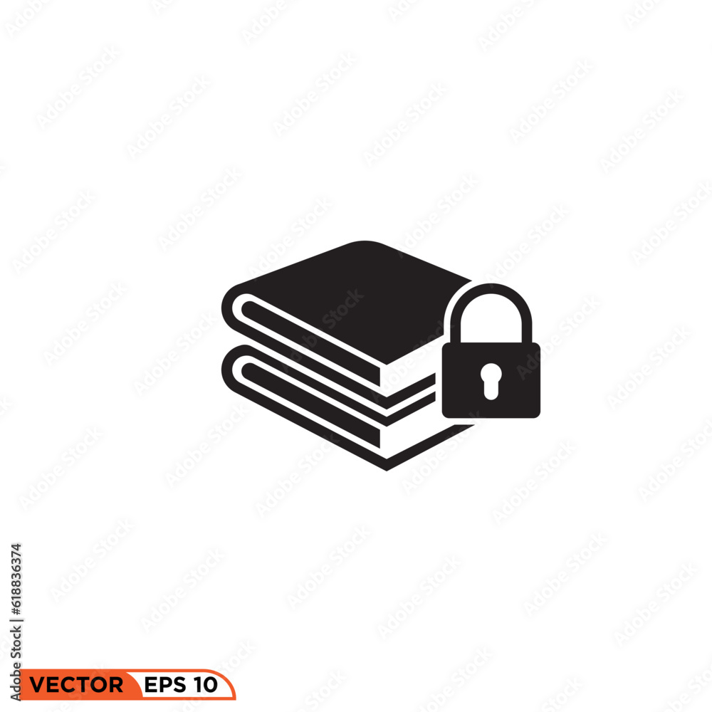 Book icon vector graphic of template 