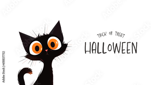 Fotografering Halloween banner with tradition symbols