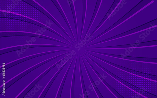 Fototapeta Naklejka Na Ścianę i Meble -  Abstract style purpel background with sun brust and halftone decoration.Abstract purpel gradient circles background.Suit for cover, poster, website, banner, presentation