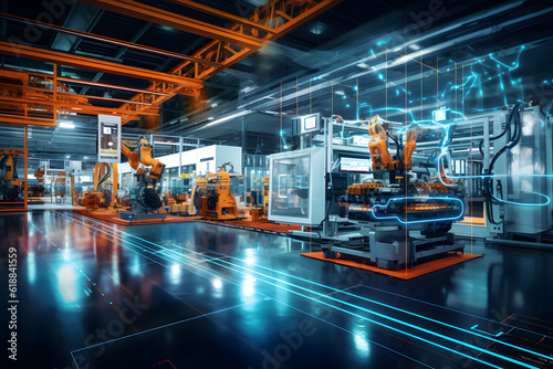 Smart factory with connected infrastructure