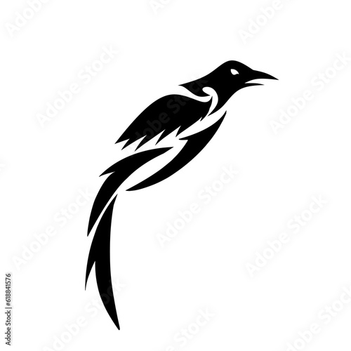 Illustration vector graphic of tribal art symbol crow