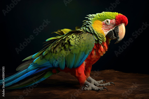cute and unique parrot animal   Generative AI 