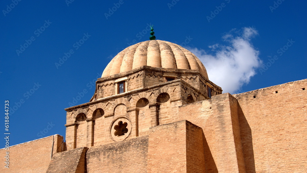 Dome over the prayer hall at the Great Mosque of Kairouan, in the medina, in Kairouan, Tunisia