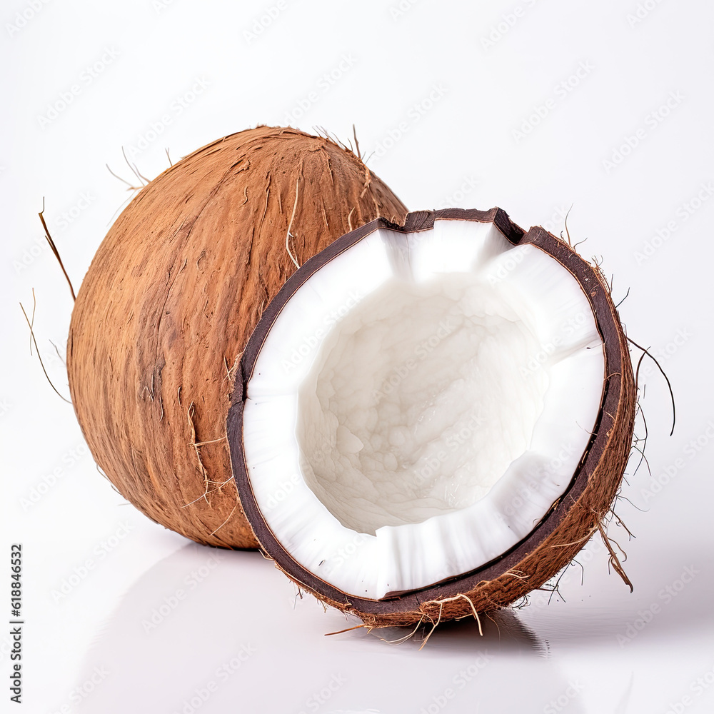 coconut isolated on white coconut isolated on white