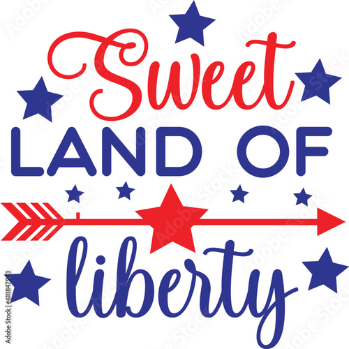 Sweet land of liberty svg